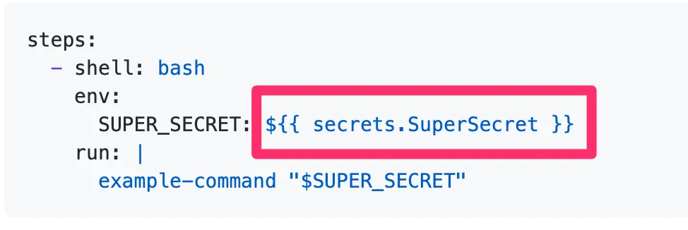 Uso de un secreto en un workflow de GitHub Actions