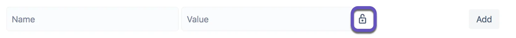 Alta de una variable segura en Bitbucket, paso 1